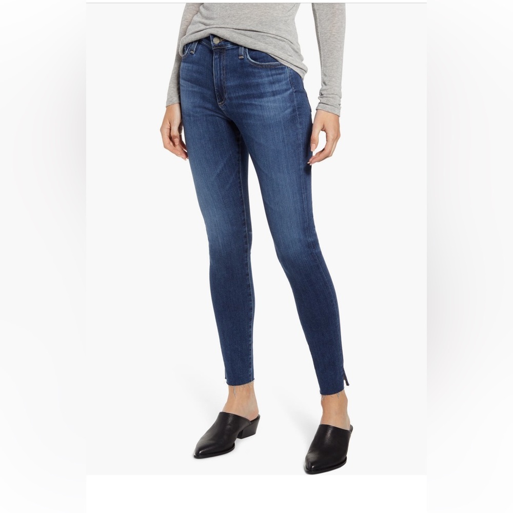 AG The Farrah High Waist Ankle Skinny Jeans (Mastic)